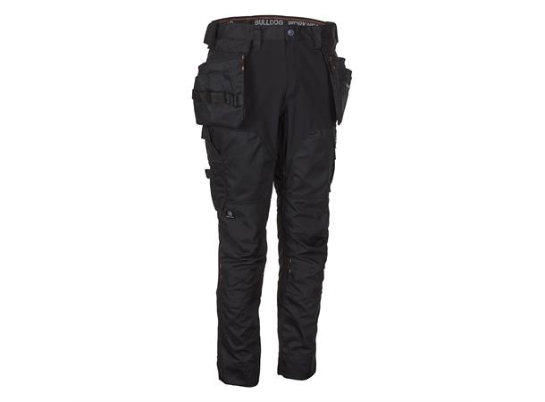 Bulldog stretchbukse, svart, str. 54 4-veis stretch 