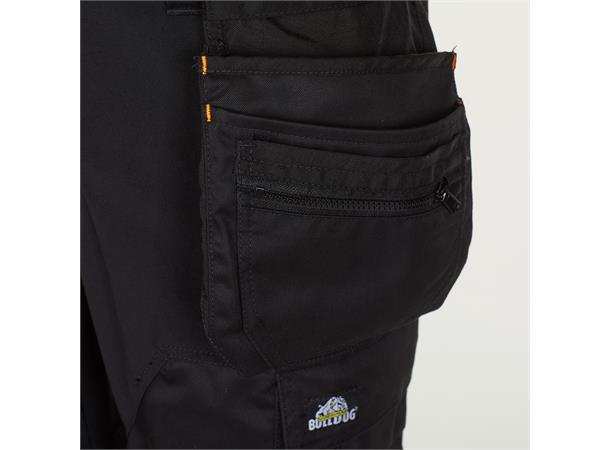 Bulldog stretchbukse, svart, str. 54 4-veis stretch 