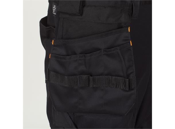 Bulldog stretchbukse, svart, str. 54 4-veis stretch 