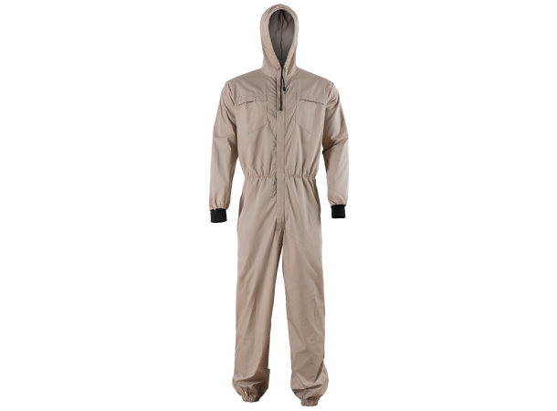 Bulldog støvdress, khaki, str. 2XL Tekstilmateriale, tettvevd poplin 