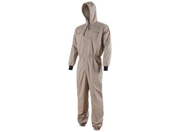 Bulldog støvdress, khaki, str. 2XL Tekstilmateriale, tettvevd poplin 