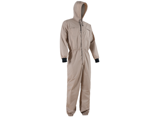Bulldog støvdress, khaki, str. 2XL Tekstilmateriale, tettvevd poplin 