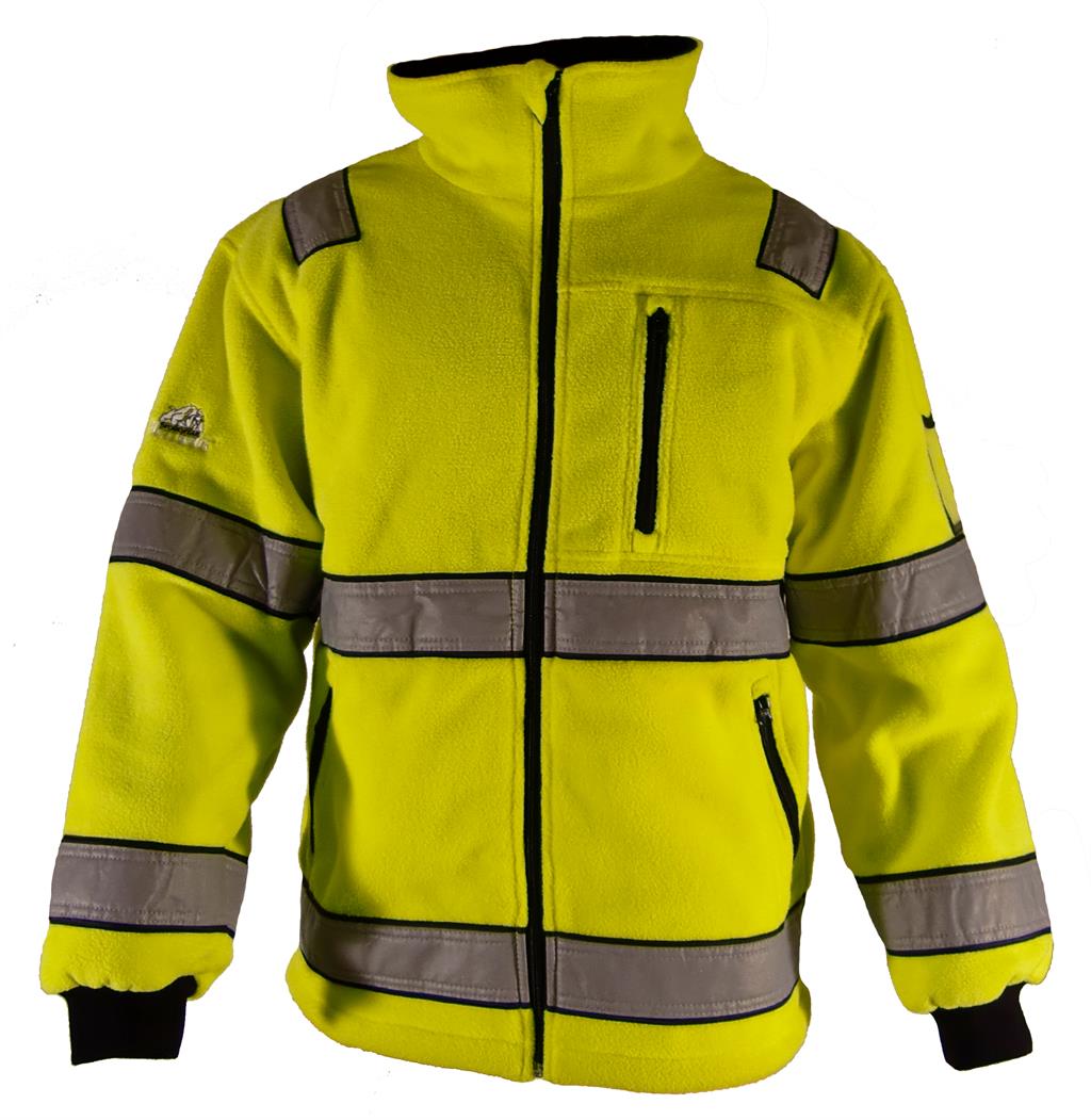 Bulldog fleecejakke, gul Synlighet kl.3 Bulldog Protective Workwear AS
