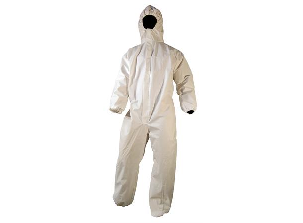 Bulldog PGI-2 støvdress, hvit Type 5 ISO13982-1, Type 6 EN13034 