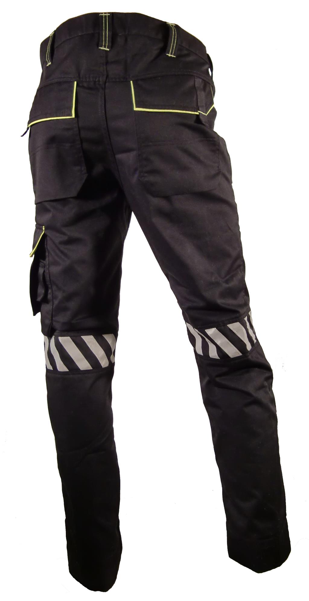 Bulldog SECURITY bukse, svart Refleks Bulldog Protective Workwear AS