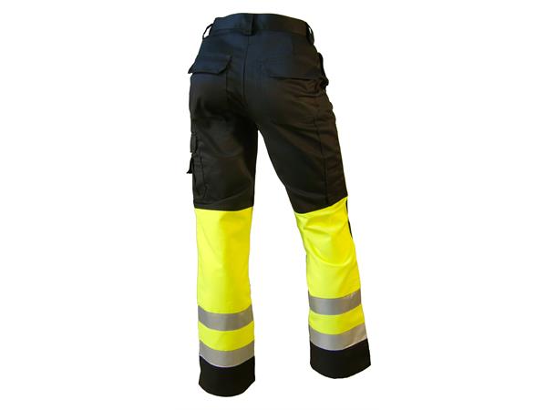 Bulldog bukse, gul/svart Synlighet kl.1 