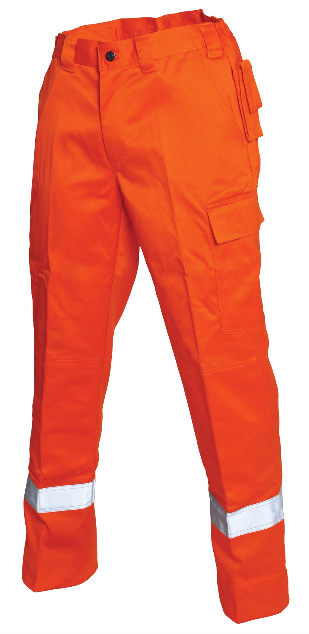 Bulldog bukse, oransje Flammehemmende, refleks Bulldog Protective Workwear AS