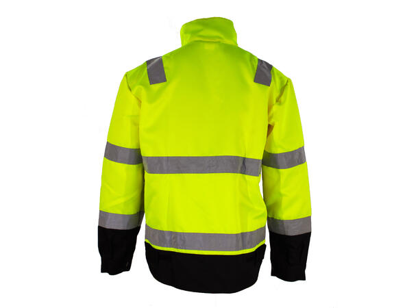 Bulldog jakke, gul/svart, str. 2XL Synlighet kl. 2 