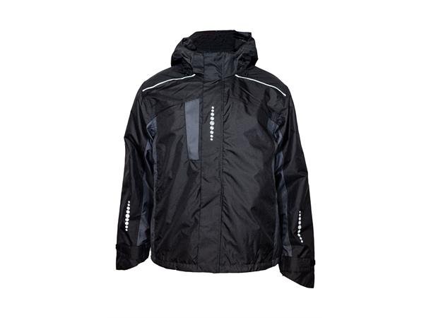 Bulldog SKJOLD jakke, svart/grå, 3XL Vattert og vanntett 