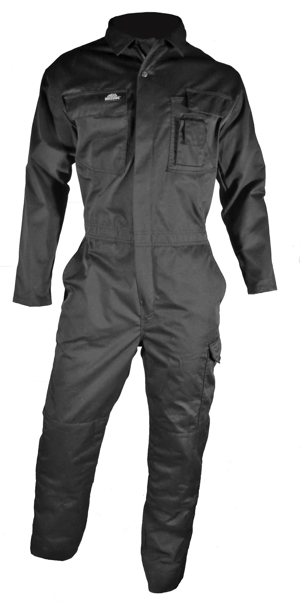 Bulldog kjeledress, svart Polyester/bomull, 260 gr/m2 Bulldog Protective Workwear AS