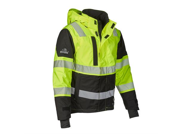 Bulldog SKJOLD jakke, str. 3XL Synlighet kl. 2, vattert, vanntett 