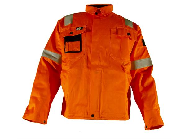 Bulldog jakke, oransje, str. XXL Flammehemmende, offshore-refleks 