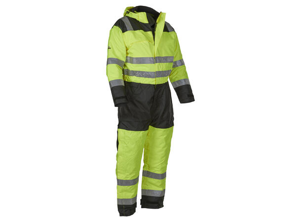 Bulldog kjeledress, gul/svart, L Synlighet kl. 3, vattert 