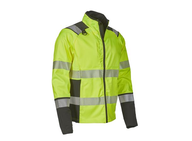 Bulldog stretchjakke, gul/svart, XL Synlighet kl.2 