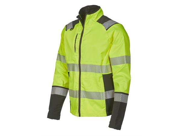 Bulldog stretchjakke, gul/svart, XL Synlighet kl.2 