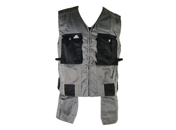 Bulldog håndverkvest, grå 