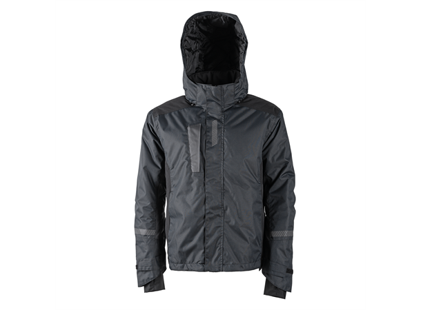 Bulldog SKJOLD 2.0 jakke, svart/grå, L Vattert, vind- og vanntett 