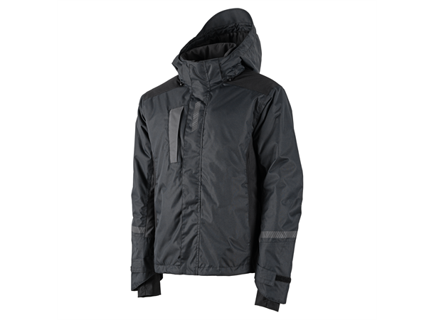 Bulldog SKJOLD 2.0 jakke, svart/grå, L Vattert, vind- og vanntett 