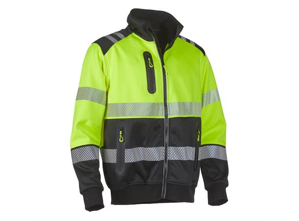 Bulldog fleecejakke, synlighet, str. L Synlighet kl. 2 