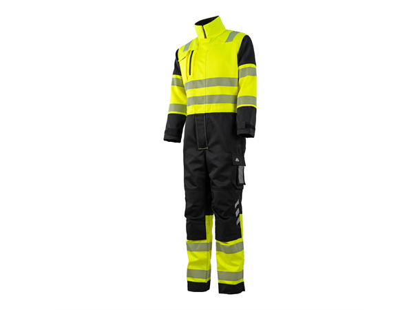 Bulldog kjeledress, svart/gul, str. 56 Synlighet kl. 3 