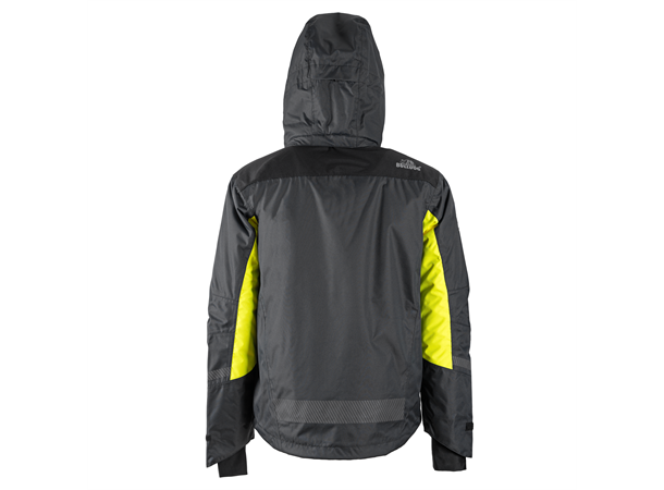 Bulldog SKJOLD 2.0 jakke, svart/gul, 4XL Vattert, vind- og vanntett 