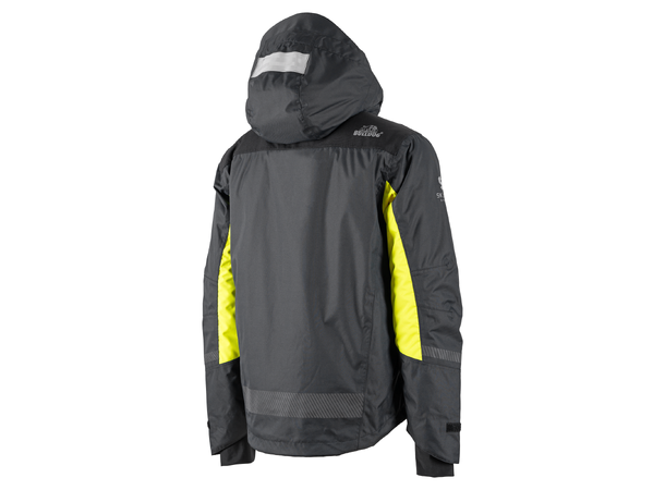 Bulldog SKJOLD 2.0 jakke, svart/gul, 4XL Vattert, vind- og vanntett 