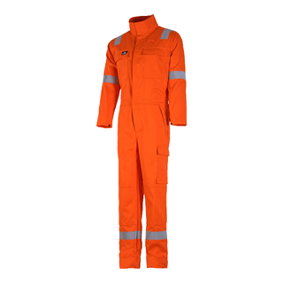 Bulldog kjeledress, oransje Med knapper, multinorm