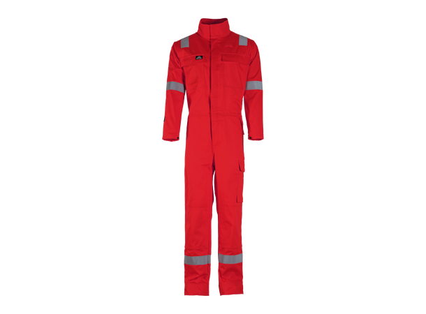 Bulldog kjeledress, rød, str. 56 Med knapper, multinorm 