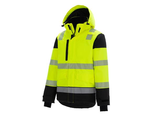 Bulldog vinterjakke, gul/svart, str. L Synlighet kl. 3 