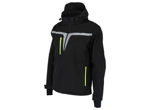 Wrks GRIMEN softshell jakke, svart Herremodell 