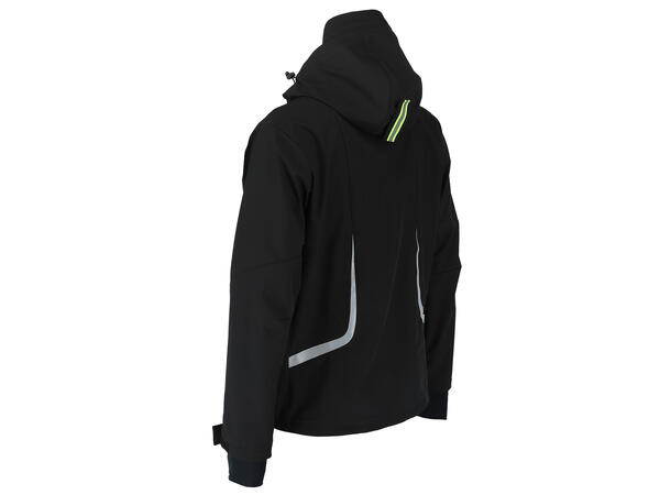 Wrks GRIMEN softshell jakke,str.XS Herremodell, svart 