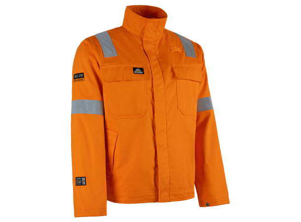 Bulldog jakke, oransje, str. L Multinorm 