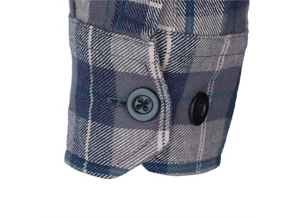 Wrks SLATE skjorte, blå/grå, str. XS 100% bomull 