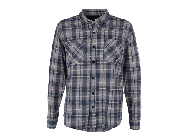 Wrks SLATE skjorte, blå/grå, str. XS 100% bomull 