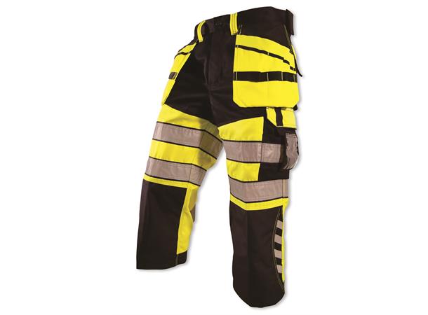 Bulldog piratbukse, svart/gul, str. 54 Synlighet kl. 2 